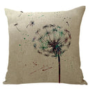 Ljojo Maple Leaf Print Linen Pillowcase for Home Decor and Sofa Comfort