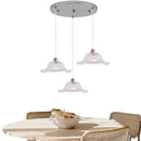 LED Chandelier Light Fixture Chrome Silver Dining Room Kitchen Island Pendant Ljojo Modern Hanging Lamp
