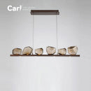 Modern Glass Ball Chandelier LED Dining Room Bar Table Lamp Long Chandelier by Ljojo