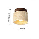 Ljojo Japan Wabi Sabi Yellow Marble Ceiling Light Modern Cream Restaurant Corridor Lamp