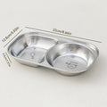 Ljojo Mini Stainless Steel Divided Children's Dinner Plate - Cute & Durable