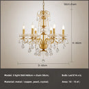 Ljojo Luxury Crystal Candle Chandelier Foyer Pendant Lights