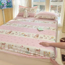 Ljojo 100% Cotton Mattress Protector Cover - Single Piece, Non-slip, Dustproof