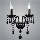 French American Black Crystal Candle Chandelier for Living Room by Ljojo - Elegant Home Decor Lighting