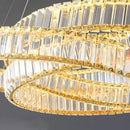 Modern Crystal Chandelier Luxury Pendant Lamp for Living Room Dining Room by Ljojo