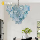 Blue Cloud Glass Pendant Light for Artistic Living Space by Ljojo