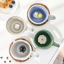 Ljojo 3D Cute Animal Snail Flower Ceramic Coffee Mug - Lovely Gift for Besties