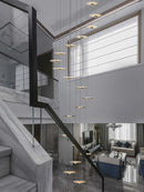 Ljojo Loft Villa LED Chandelier for Living Room - Ceiling Hanging Lamp