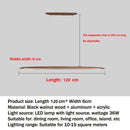 Ljojo LED Wooden Pendant Light for Kitchen Office Bar Dining Room