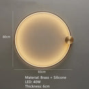 Nordic Brass Ring LED Wall Lights | Art Deco Sconce for Home & Dining Room By Ljojo