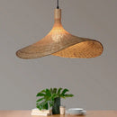 Ljojo Lotus Leaf Bamboo Weaving Chandelier Zen Tea Room Japanese Restaurant Lamp