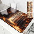 Autumn Scenery Kitchen Absorbent Draining Mat by Ljojo - Quick Dry Dish Drying Mat