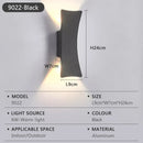 LED Wall Lamp Indoor Outdoor IP65 Waterproof White Black Modern Minimalist Aluminum Home Light Garden Light