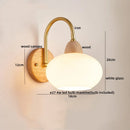 Ljojo LED Wall Lights Pull Chain Switch Modern Bedside Lamp Decoration