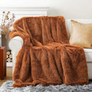 Ljojo Luxury Faux Fur Blanket for Bed Sofa Home Decor