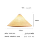 Japanese Wabi Sabi Paper Ceiling Chandeliers Pendant Lights for Living Room by Ljojo