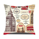 Ljojo London Guard Street Scene Cushion Cover - Cute Cartoon Design