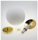 Ljojo Modern Gold Acrylic Ball Pendant Light for Bedroom and Bar Decor