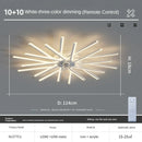 Ljojo Luxury Modern Ceiling Fan Lamp for Living & Dining Room