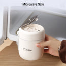 Ljojo Double-Layer Stainless Steel Thermal Lunch Box with Spoon and Bag