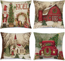 Ljojo Merry Christmas Pillow Cover 45x45cm - Winter Xmas Home Decorations
