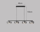 Nordic Glass Pendant Light Fixture for Dining Room by Ljojo - Modern Hanging Ceiling Lamp