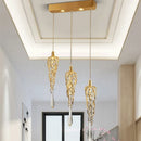 Ljojo Luxury Crystal LED Chandelier - Modern Silvery Tree Branch Bedroom Light