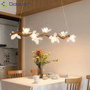 LED Cream Petal Pendant Light Modern Stylish Chandelier by Ljojo for Home Decoration