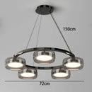 Modern LED Glass Pendant Lamp for Living Room Kitchen Chandelier Suspension by Ljojo