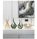 Ljojo™ Gold Swan Lovers Porcelain Figurines Room Decor Crafts