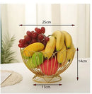 Iron Art Fruit Plate Basket for Living Room Table by Ljojo