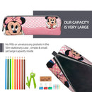 Ljojo Mickey Mouse Minnie Pencil Case: Big Capacity Zipper Pencil Pouch for Kids.