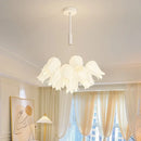 Creamy White Floral Pendant Light Fixture | Elegant and Romantic for Living Room | Ljojo
