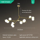 LED Glass Balls Ceiling Chandelier Stylish Lighting Fixture for Living Room by Ljojo