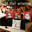 Christmas-themed Cartoon Pillow Covers for Sofa, Bedroom, Car by Ljojo