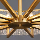 Ljojo Luxury Water Glass Chandelier: Modern LED Lighting Fixture for Home Decor