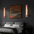 Ljojo Corridor Red Clear Glass LED Pendant Light Modern Chandeliers Home Decor Lamp