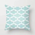 Ljojo Mint Green Geometric Print Lumbar Pillowcase