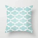 Ljojo Mint Green Geometric Print Lumbar Pillowcase