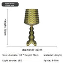 Italian Hollow Floor Lamp Acrylic Retro Atmosphere Wine Glass Lamp for Bedroom Sofa by Ljojo