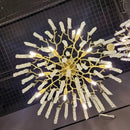 Modern Luxury Nano Electroplating K9 Crystal Tassel Chandelier - LED Living Room Decor by Ljojo