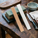 2026 Portable Knife Sharpening Stone - Aluminum Base Polishing Leather Strip - Kitchen Sharpening System by Ljojo
