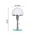 Germany Bauhaus Glass Ball Table Lamp Designer Desk Light E27 Bulb - Ljojo