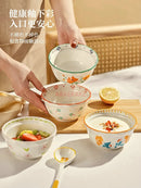Ljojo 5-Inch Ceramic Rice Bowl - Household Tableware Small Bowl