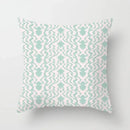 Ljojo Mint Green Geometric Print Lumbar Pillowcase