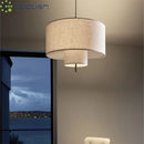 LED Hand-Knitted Pendant Light Medieval Bauhaus Style Fabric Chandelier for Home Decor by Ljojo