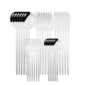 Ljojo 30-Piece Stainless Steel Cutlery Set: Knife, Fork, Spoon, Silverware Flatware Kit