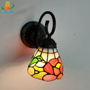 American Bird Tiffany Style Glass Wall Lamp for Bedroom & Dining Room Decor by Ljojo