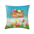 Easter Rabbit Eggs Design Linen Pillowcase - Ljojo Brings Spring Joy