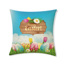 Easter Rabbit Eggs Design Linen Pillowcase - Ljojo Brings Spring Joy